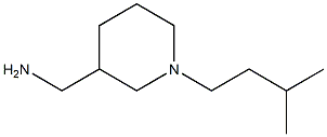 [1-(3-methylbutyl)piperidin-3-yl]methanamine 结构式