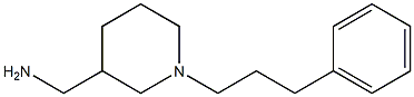 [1-(3-phenylpropyl)piperidin-3-yl]methanamine 结构式