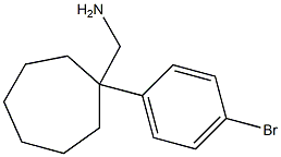 [1-(4-bromophenyl)cycloheptyl]methanamine 结构式