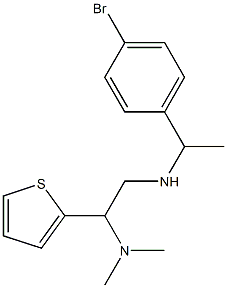 [1-(4-bromophenyl)ethyl][2-(dimethylamino)-2-(thiophen-2-yl)ethyl]amine 结构式