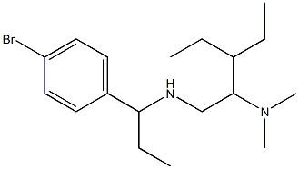 [1-(4-bromophenyl)propyl][2-(dimethylamino)-3-ethylpentyl]amine 结构式