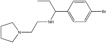 [1-(4-bromophenyl)propyl][2-(pyrrolidin-1-yl)ethyl]amine 结构式