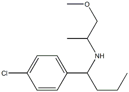 [1-(4-chlorophenyl)butyl](1-methoxypropan-2-yl)amine 结构式