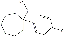 [1-(4-chlorophenyl)cycloheptyl]methanamine 结构式