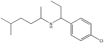 [1-(4-chlorophenyl)propyl](5-methylhexan-2-yl)amine 结构式