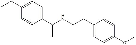 [1-(4-ethylphenyl)ethyl][2-(4-methoxyphenyl)ethyl]amine 结构式