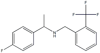 [1-(4-fluorophenyl)ethyl]({[2-(trifluoromethyl)phenyl]methyl})amine 结构式