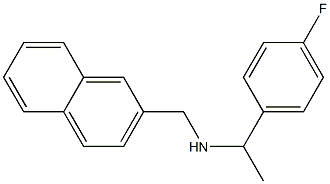 [1-(4-fluorophenyl)ethyl](naphthalen-2-ylmethyl)amine 结构式