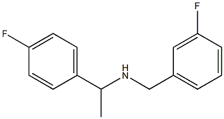 [1-(4-fluorophenyl)ethyl][(3-fluorophenyl)methyl]amine 结构式