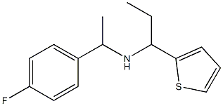 [1-(4-fluorophenyl)ethyl][1-(thiophen-2-yl)propyl]amine 结构式