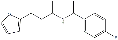 [1-(4-fluorophenyl)ethyl][4-(furan-2-yl)butan-2-yl]amine 结构式