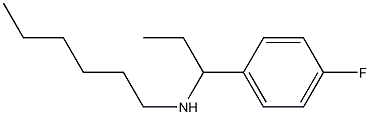 [1-(4-fluorophenyl)propyl](hexyl)amine 结构式