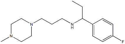 [1-(4-fluorophenyl)propyl][3-(4-methylpiperazin-1-yl)propyl]amine 结构式