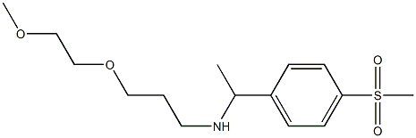 [1-(4-methanesulfonylphenyl)ethyl][3-(2-methoxyethoxy)propyl]amine 结构式