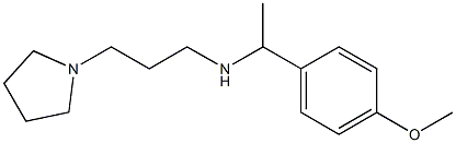[1-(4-methoxyphenyl)ethyl][3-(pyrrolidin-1-yl)propyl]amine 结构式