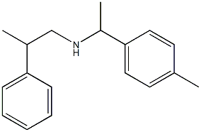 [1-(4-methylphenyl)ethyl](2-phenylpropyl)amine 结构式