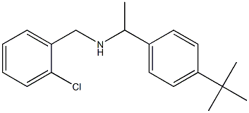 [1-(4-tert-butylphenyl)ethyl][(2-chlorophenyl)methyl]amine 结构式