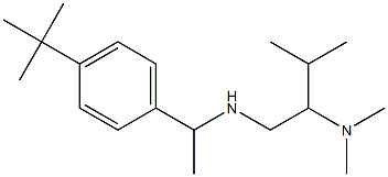[1-(4-tert-butylphenyl)ethyl][2-(dimethylamino)-3-methylbutyl]amine 结构式