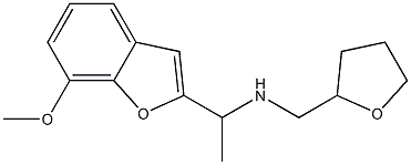 [1-(7-methoxy-1-benzofuran-2-yl)ethyl](oxolan-2-ylmethyl)amine 结构式