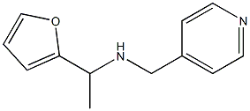 [1-(furan-2-yl)ethyl](pyridin-4-ylmethyl)amine 结构式