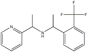 [1-(pyridin-2-yl)ethyl]({1-[2-(trifluoromethyl)phenyl]ethyl})amine 结构式