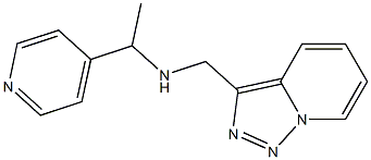 [1-(pyridin-4-yl)ethyl]({[1,2,4]triazolo[3,4-a]pyridin-3-ylmethyl})amine 结构式