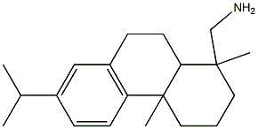 [1,4a-dimethyl-7-(propan-2-yl)-1,2,3,4,4a,9,10,10a-octahydrophenanthren-1-yl]methanamine 结构式