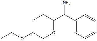 [1-amino-2-(2-ethoxyethoxy)butyl]benzene 结构式