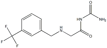 [2-({[3-(trifluoromethyl)phenyl]methyl}amino)acetyl]urea 结构式