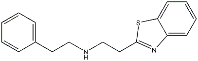 [2-(1,3-benzothiazol-2-yl)ethyl](2-phenylethyl)amine 结构式
