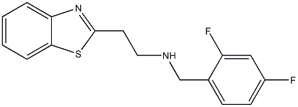 [2-(1,3-benzothiazol-2-yl)ethyl][(2,4-difluorophenyl)methyl]amine 结构式