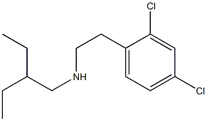 [2-(2,4-dichlorophenyl)ethyl](2-ethylbutyl)amine 结构式