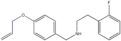 [2-(2-fluorophenyl)ethyl]({[4-(prop-2-en-1-yloxy)phenyl]methyl})amine 结构式