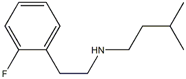 [2-(2-fluorophenyl)ethyl](3-methylbutyl)amine 结构式
