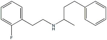 [2-(2-fluorophenyl)ethyl](4-phenylbutan-2-yl)amine 结构式