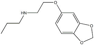 [2-(2H-1,3-benzodioxol-5-yloxy)ethyl](propyl)amine 结构式