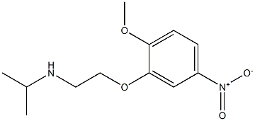 [2-(2-methoxy-5-nitrophenoxy)ethyl](propan-2-yl)amine 结构式