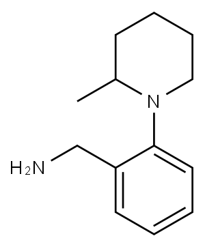 [2-(2-methylpiperidin-1-yl)phenyl]methanamine 结构式