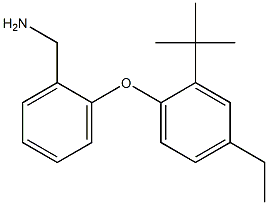 [2-(2-tert-butyl-4-ethylphenoxy)phenyl]methanamine 结构式