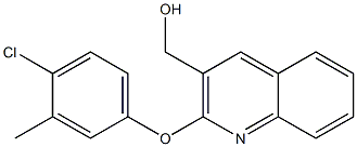 [2-(4-chloro-3-methylphenoxy)quinolin-3-yl]methanol 结构式