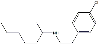 [2-(4-chlorophenyl)ethyl](heptan-2-yl)amine 结构式