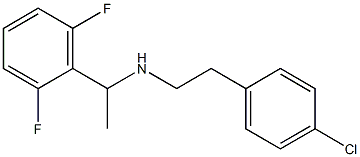 [2-(4-chlorophenyl)ethyl][1-(2,6-difluorophenyl)ethyl]amine 结构式