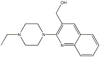 [2-(4-ethylpiperazin-1-yl)quinolin-3-yl]methanol 结构式