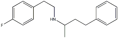 [2-(4-fluorophenyl)ethyl](4-phenylbutan-2-yl)amine 结构式