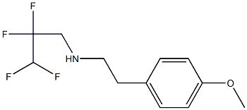 [2-(4-methoxyphenyl)ethyl](2,2,3,3-tetrafluoropropyl)amine 结构式
