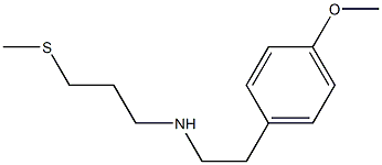 [2-(4-methoxyphenyl)ethyl][3-(methylsulfanyl)propyl]amine 结构式