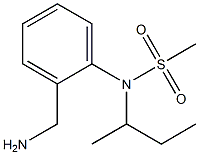 [2-(aminomethyl)phenyl]-N-(butan-2-yl)methanesulfonamide 结构式