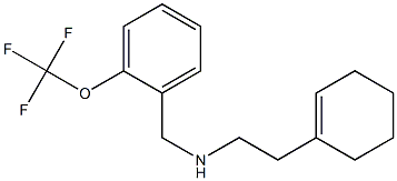 [2-(cyclohex-1-en-1-yl)ethyl]({[2-(trifluoromethoxy)phenyl]methyl})amine 结构式