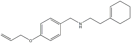 [2-(cyclohex-1-en-1-yl)ethyl]({[4-(prop-2-en-1-yloxy)phenyl]methyl})amine 结构式