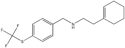 [2-(cyclohex-1-en-1-yl)ethyl]({4-[(trifluoromethyl)sulfanyl]phenyl}methyl)amine 结构式